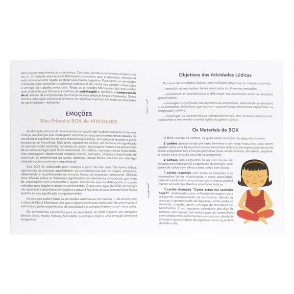 Meu Primeiro Box de Atividades Escolinha Montessori Emoções - Todolivro