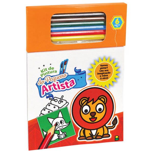 Kit de Pintura do Pequeno Artista: Laranja - Todolivro