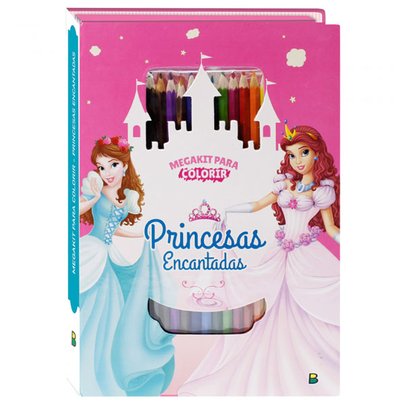 Megakit para Colorir: Princesas Encantadas - Todolivro