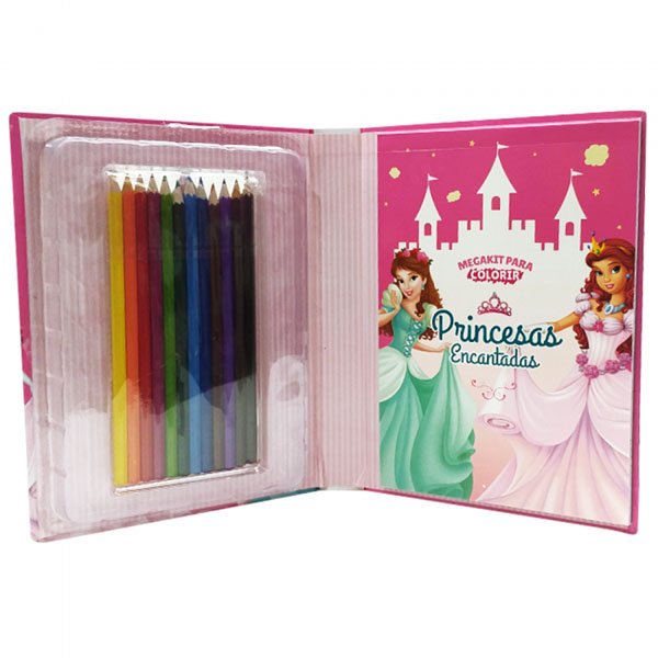 Megakit para Colorir: Princesas Encantadas - Todolivro