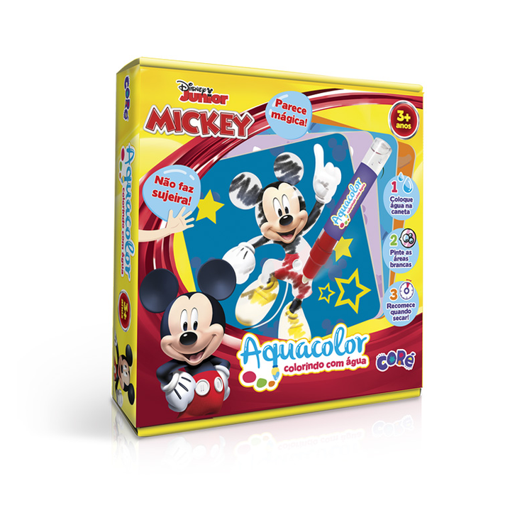 Mickey Aquacolor Colorindo Com Água - Toyster