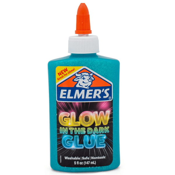 Cola Glitter 147 Ml Brilha no Escuro Azul - Toyng