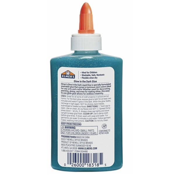Cola Glitter 147 Ml Brilha no Escuro Azul - Toyng