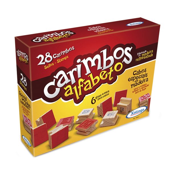 Carimbos Educativos Letras E Números - Xalingo