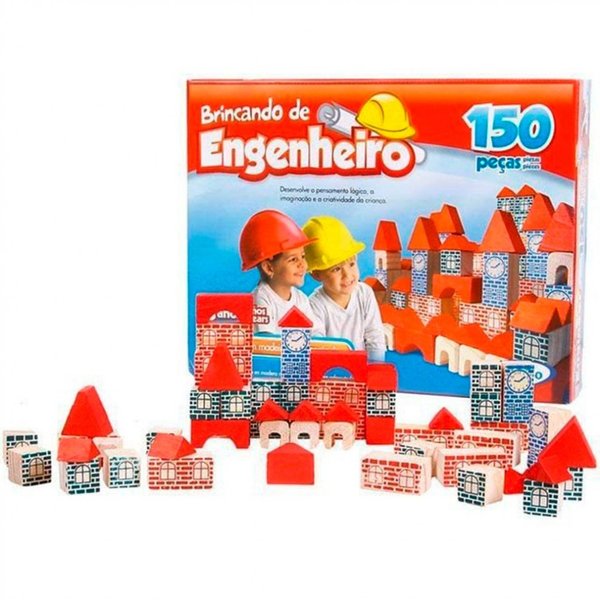 Blocos Brincando De Engenheiro 150 peças - Xalingo