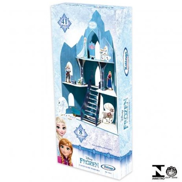 Castelo De Madeira Frozen Disney 41 Peças - Xalingo