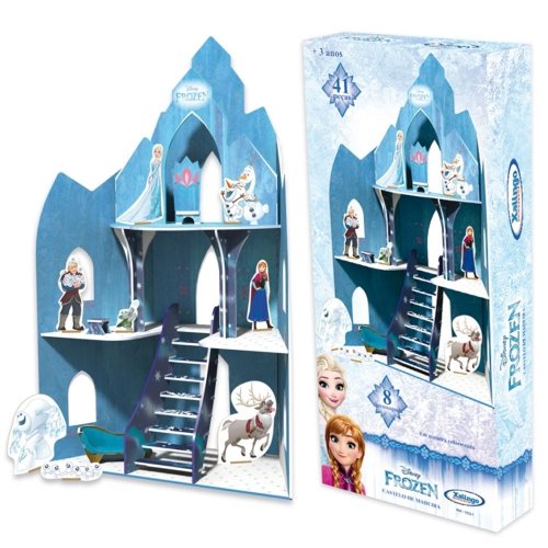 Castelo De Madeira Frozen Disney 41 Peças - Xalingo
