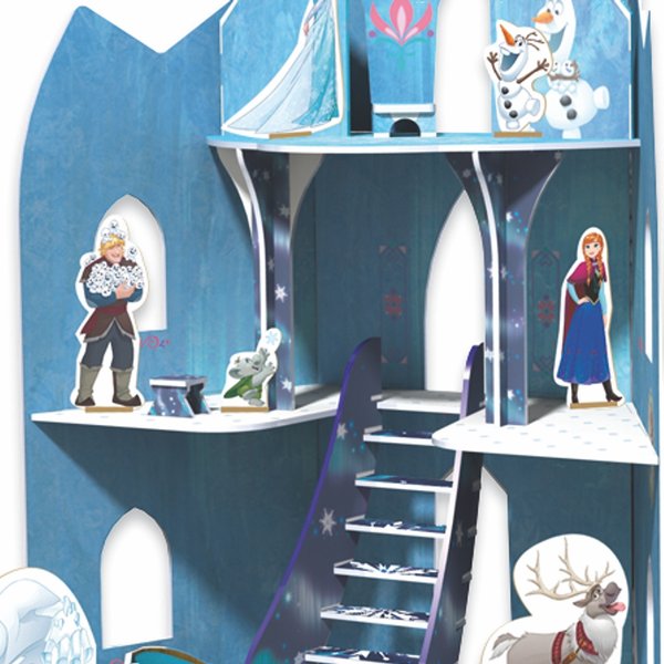 Castelo De Madeira Frozen Disney 41 Peças - Xalingo