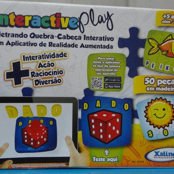 Quebra-cabeça 50 Peças Interactive Play Soletrando - Xalingo