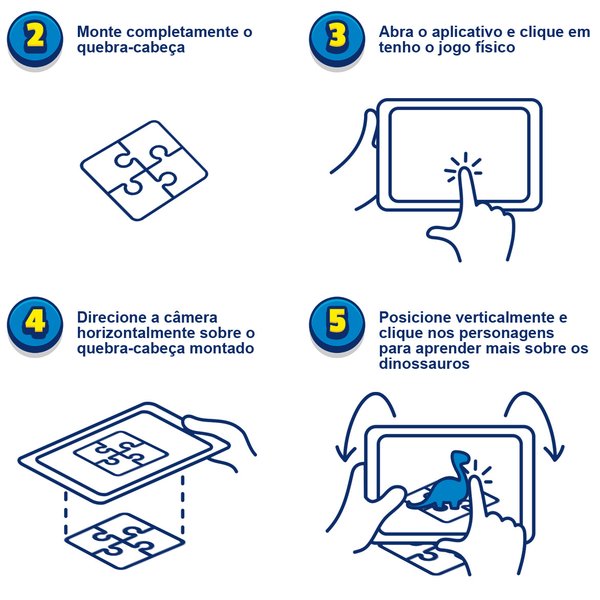 Quebra-cabeça 100 Peças Interactive Fofossauros - Xalingo
