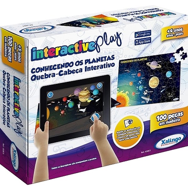 Quebra-cabeça 100 Peças Interactive Play Planetas - Xalingo