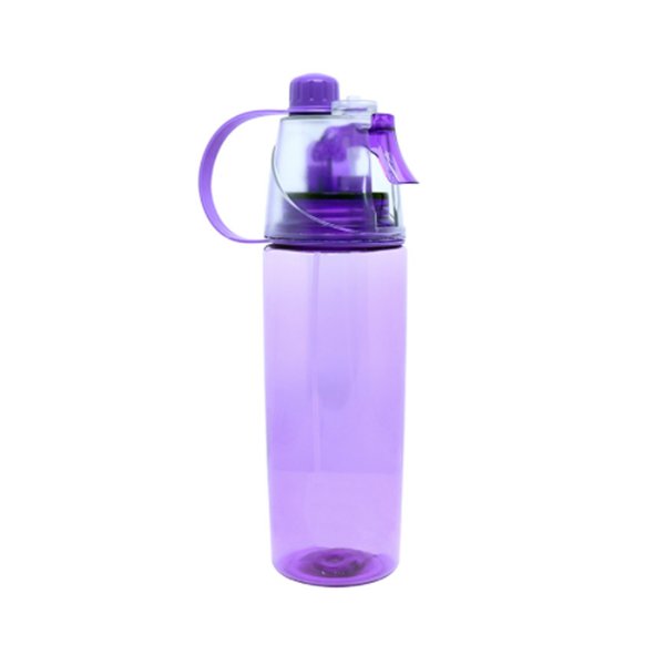 Garrafa Com Borrifador Squeeze 600ml - Etilux - Roxo