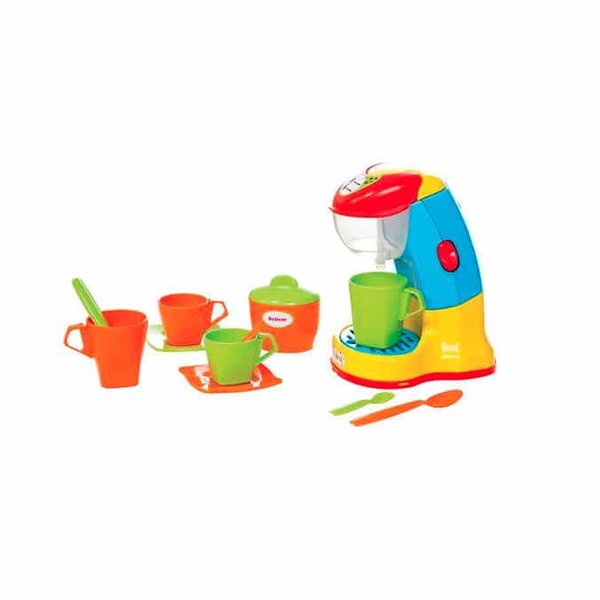 Cafeteira Expresso Infantil Colorida 13 Peças - Maral