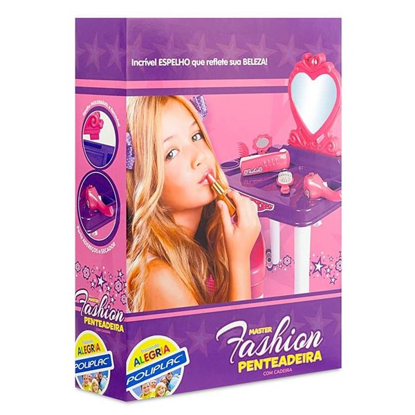 Penteadeira Infantil Master Fashion com Cadeira - Poliplac