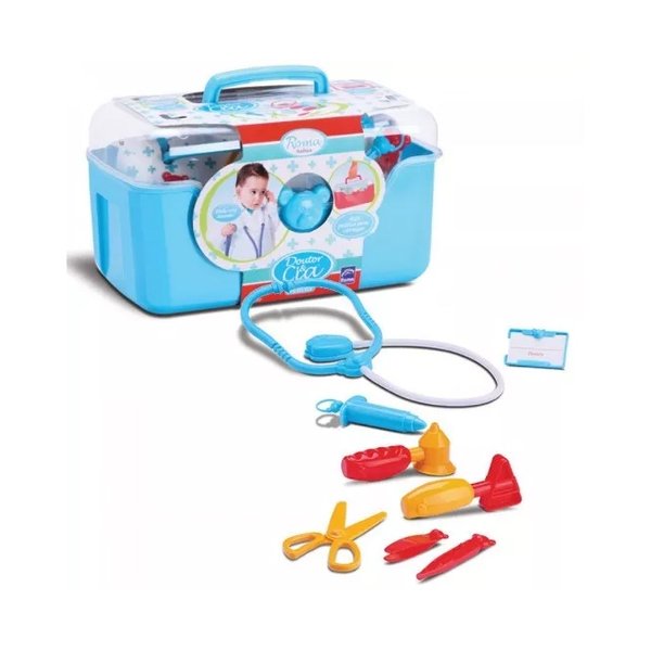 Dr. & Cia Maleta Médica Infantil Azul Menino - Roma