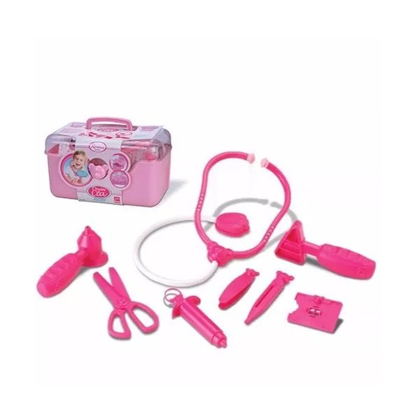 Dr. & Cia Maleta Médica Infantil Rosa Menina - Roma