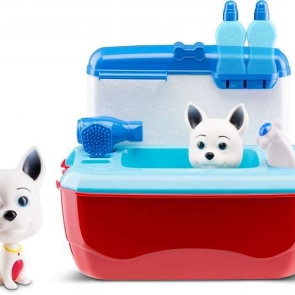 Dr. Canino Kit Veterinário Infantil Maleta Com Cachorrinho - Roma - Vermelho
