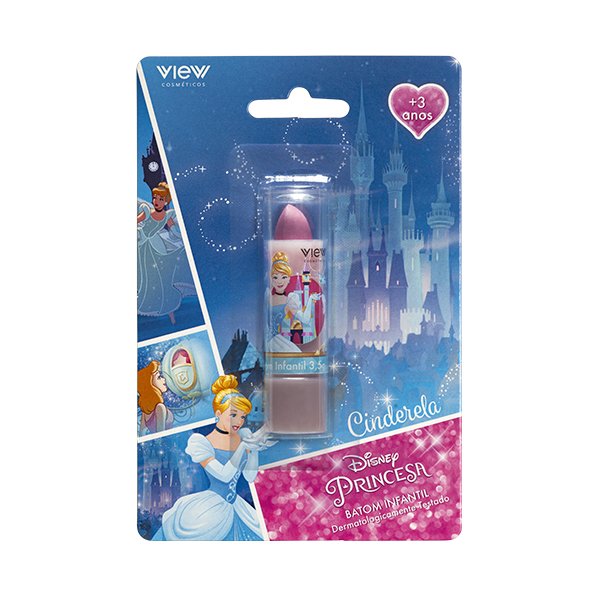 Batom Infantil Cinderela na Cartela - View Cosméticos