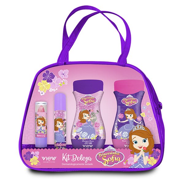 Bolsinha com Kit de Beleza Princesa Sofia - View Cosméticos