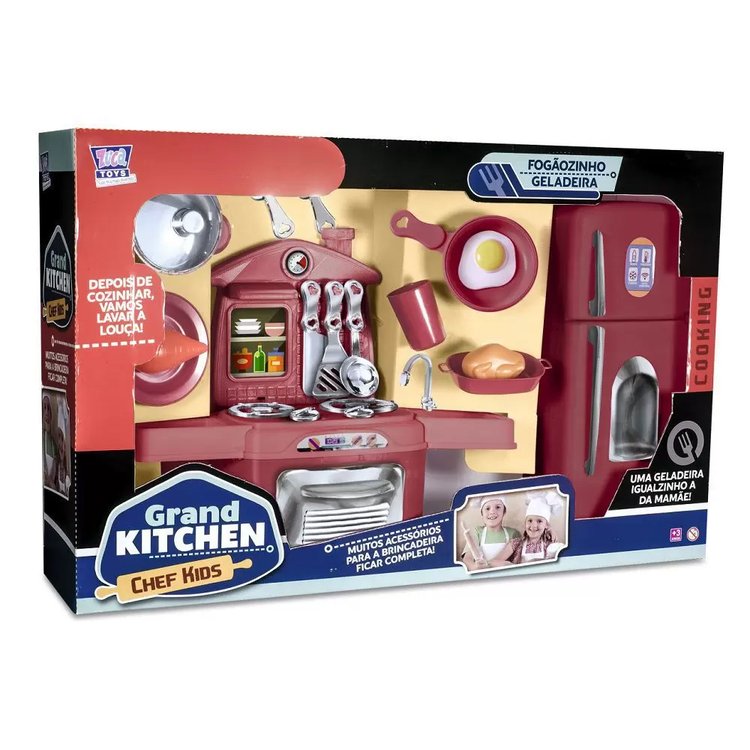 Kit Cozinha Grand Kitchen Chef Kids - Zuca Toys