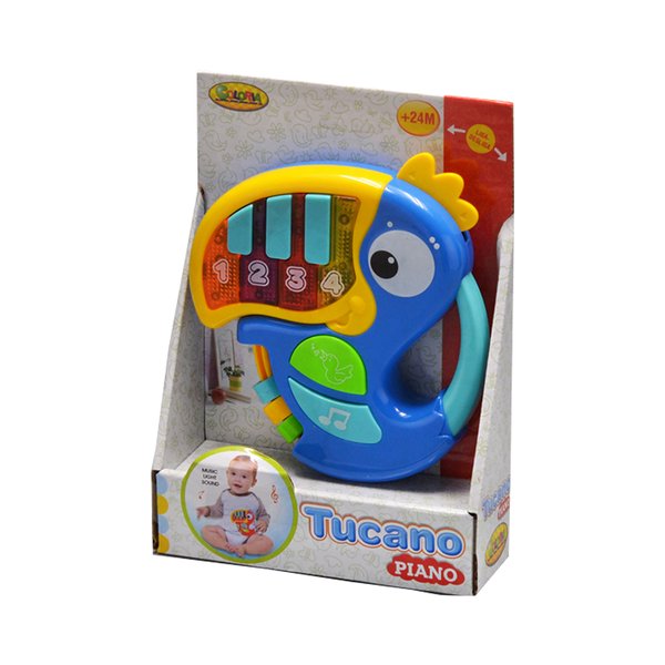 Pianinho Musical de Tucano - Coloria - Azul