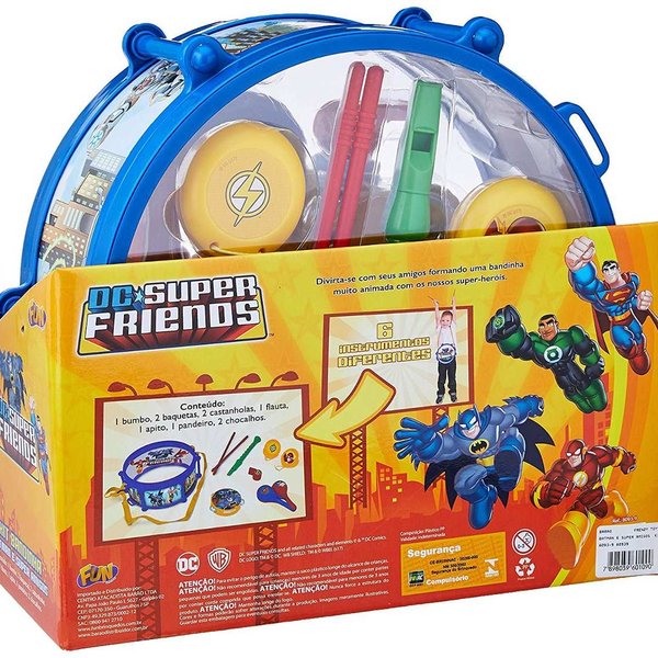 Kit Bandinha Infantil DC Super Friends Batman - Fun