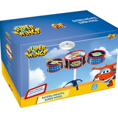 Bateria Infantil Musical Super Wings - Fun