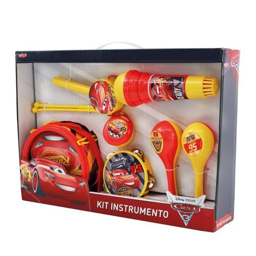 Kit Instrumento Conjunto Musical Carros 3 - Toyng  Giuliana Flores