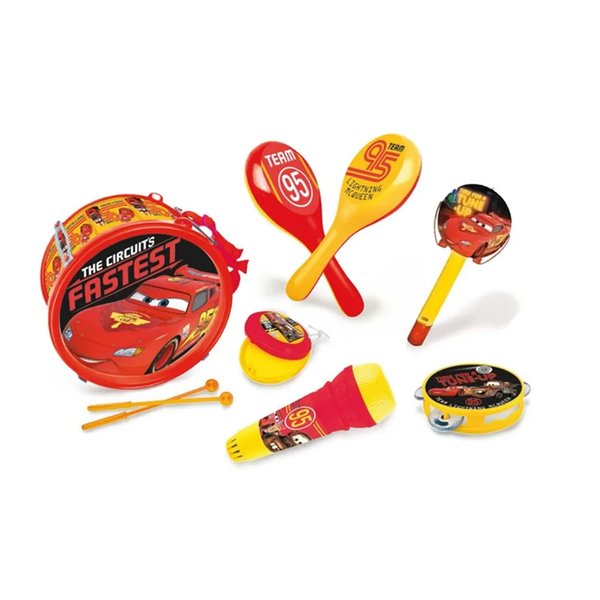 Kit Instrumento Conjunto Musical Carros 3 - Toyng