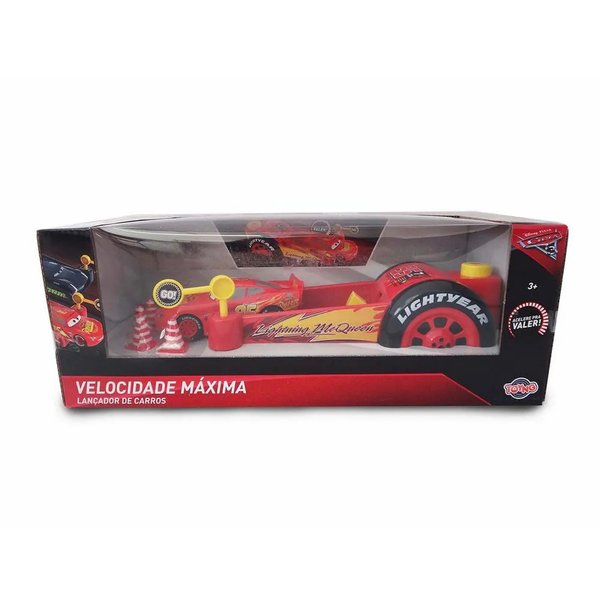 Kit Lançador Veiculo Carros McQueen  - Toyng