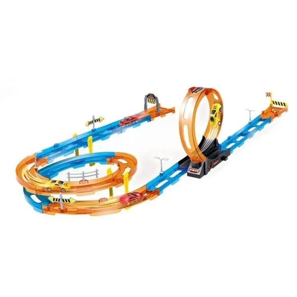 Super Pista Lançadora c/ 2 Carrinhos Street 360 - Toyng