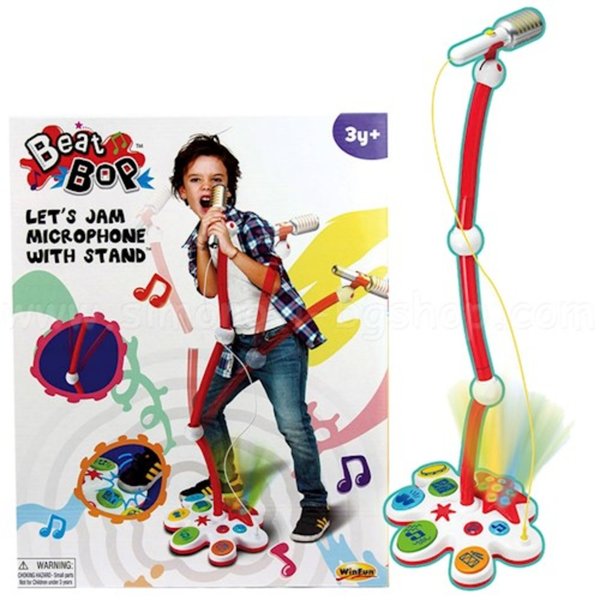 Microfone Com Suporte Beat Bop - Winfun
