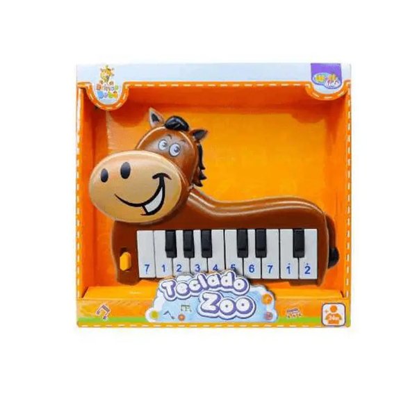 Teclado a Pilha BB Zoo Cavalo - Wellmix