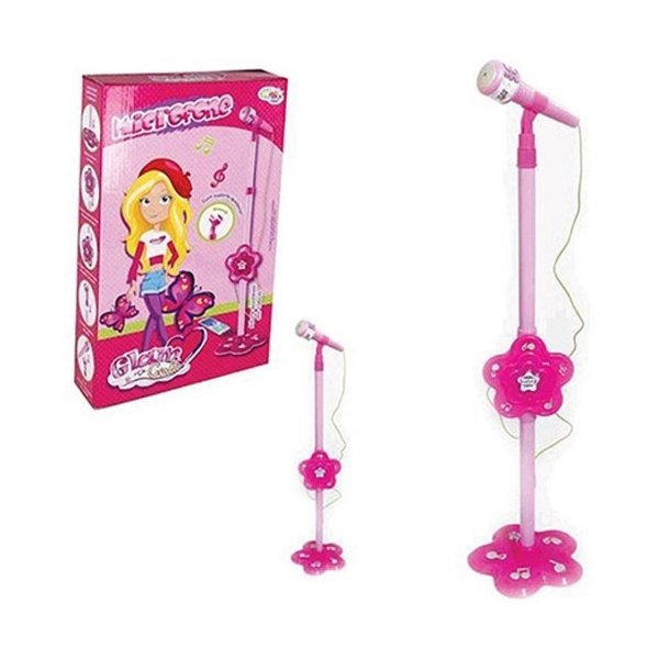 Microfone com Pedestal Glam Girls - Wellmix