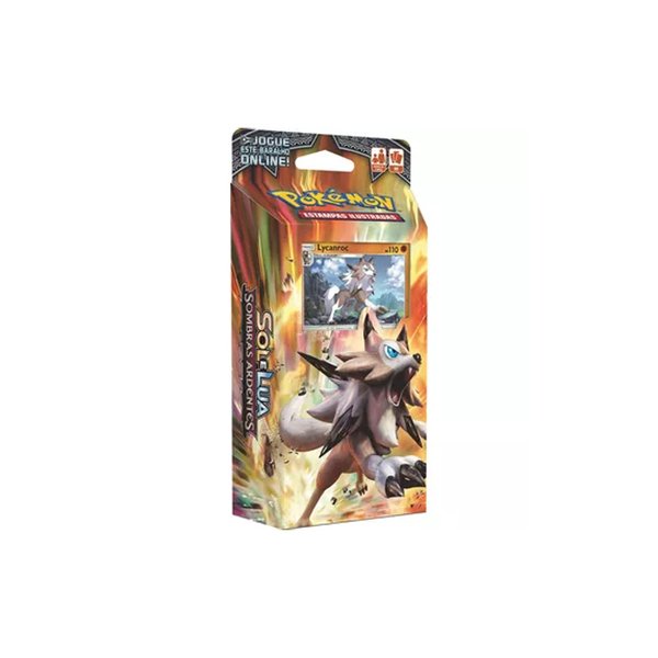 Starter Deck Pokémon Sol e Lua 3 Sombras Ardentes Rocha Confiável - Copag