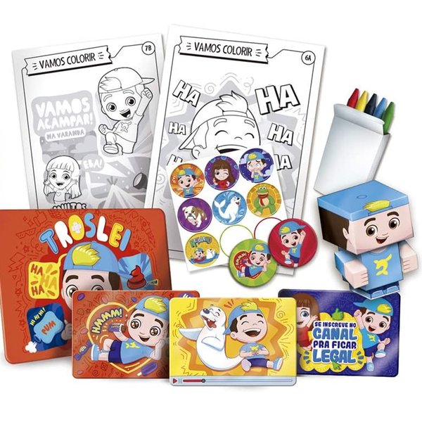 Box de Atividades Luccas Neto com Jogos - Copag