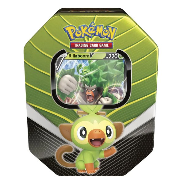 Lata Pokemon Rillaboom V Parceiros de Galar - Copag