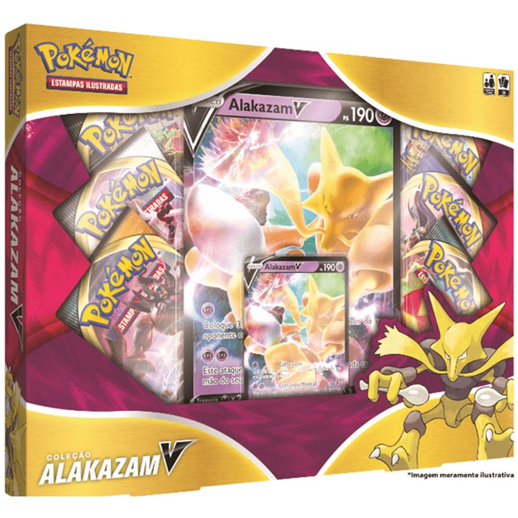 Box Pokemon Coleção Alakazam V - Copag