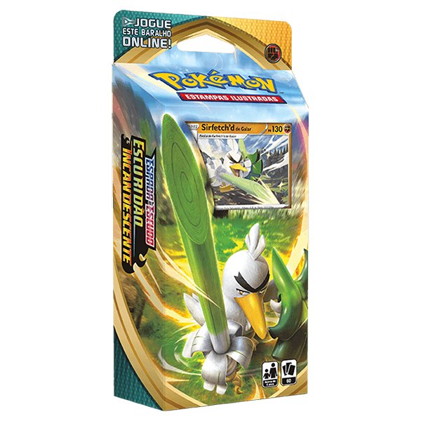 Starter Deck Pokemon Escuridão Incandescente Sirfetch'D de Galar - Copag