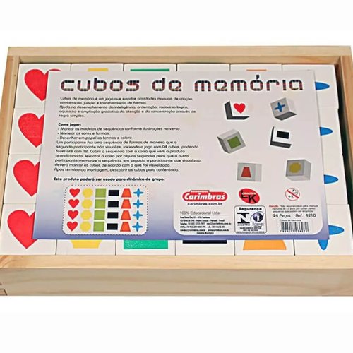 Cubos De Memória Em Madeira - Carimbras