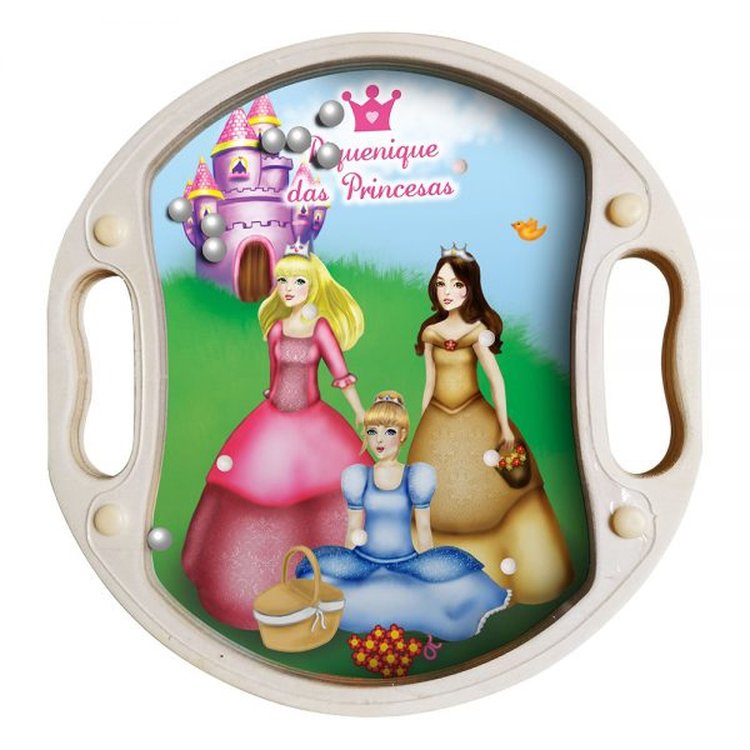 Jogo Equilibra a Bolinha Piquenique das Princesas - DM Toys