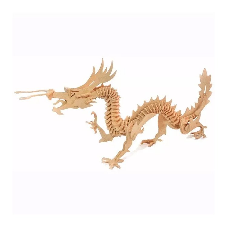 Quebra-Cabeça 3D Dragão Chinês 149 Peças - Dinobrinque