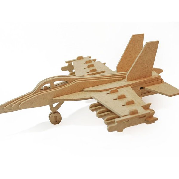 Quebra-Cabeça 3D F-18 Hornet 47 Peças - Dinobrinque