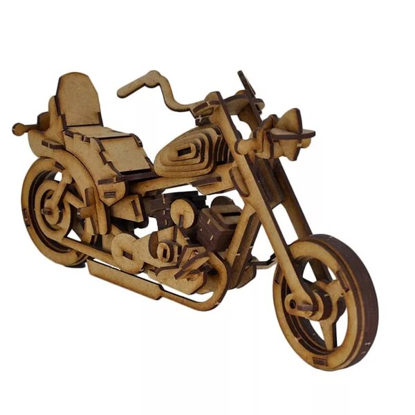 Quebra-Cabeça 3D Harley Davidson 97 Peças - Dinobrinque