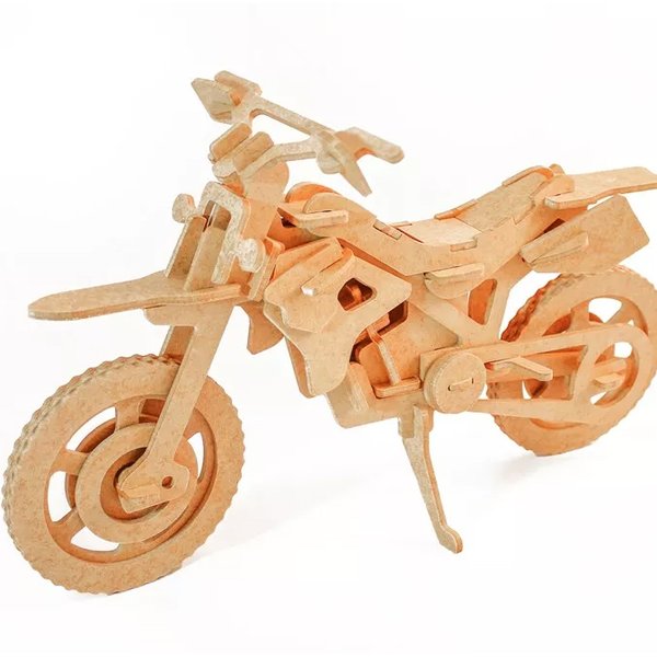 Quebra-Cabeça 3D Motocross 55 Peças - Dinobrinque