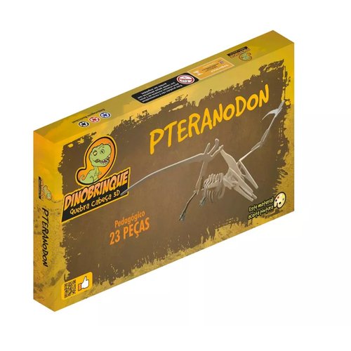 Quebra-Cabeça 3D Pteranodon 23 Peças - Dinobrinque