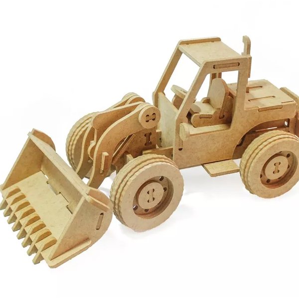 Quebra-Cabeça 3D Trator 74 Peças - Dinobrinque