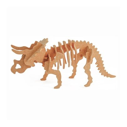 Quebra-Cabeça 3D Triceratops 17 Peças - Dinobrinque
