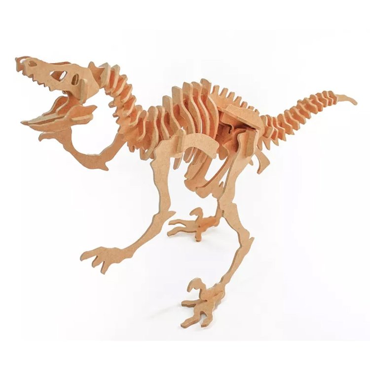 Quebra-Cabeça 3D Velociraptor 47 Peças - Dinobrinque