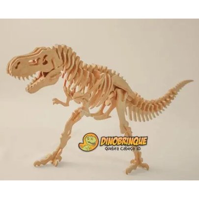 Quebra-Cabeça 3D T-Rex Gigantesco 55 Peças - Dinobrinque